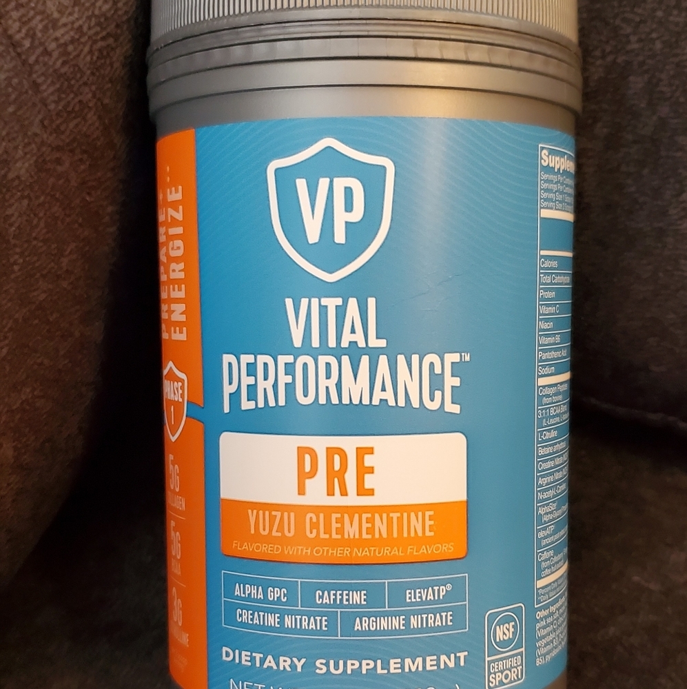 New! Vital Performance Pre Workout Tub